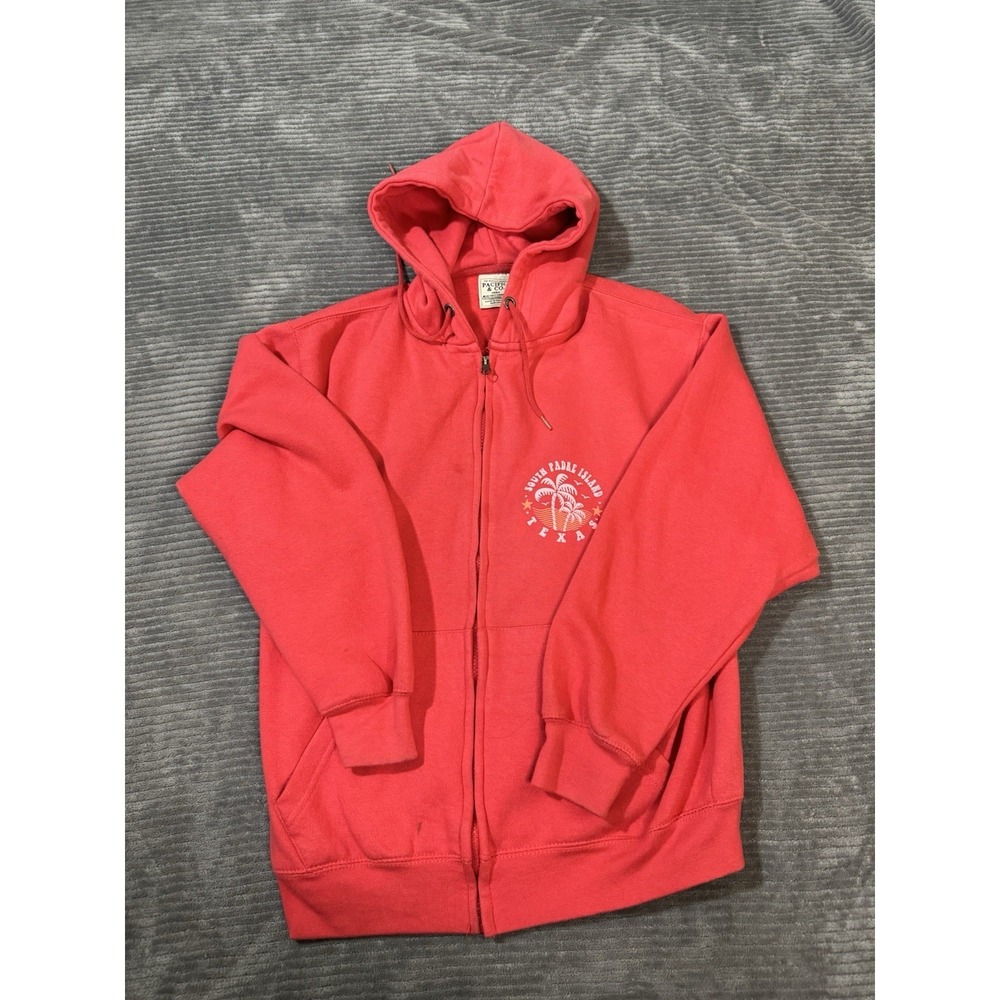 Pacific & Co South Padre Island Pink Graphic Hoodie Size Small
